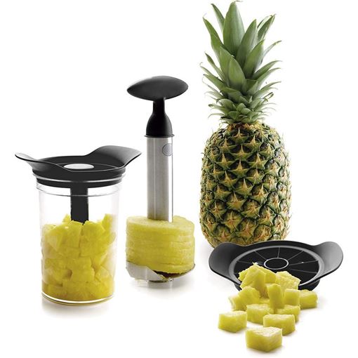 Immagine di TAGLIATORE SBUCCIATORE ANANAS CON CONTENITORE